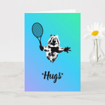 Blue Quokka Tennis Card