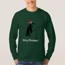 Christmas Penguin Tennis Long Sleeve T-Shirt