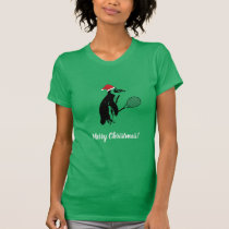 Christmas Penguin Tennis T-Shirt