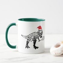 Christmas Tennis Dinosaur Mug