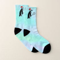 Christmas Tennis Penguin Socks