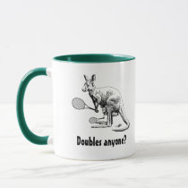 Doubles Anyone? Kangaroo Tennis Mug