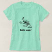 Doubles Anyone? Kangaroo Tennis T-Shirt