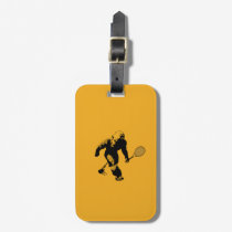 Gold Bigfoot Tennis Luggage Tag