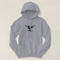 Hawk With Tennis Racquet Hoodie