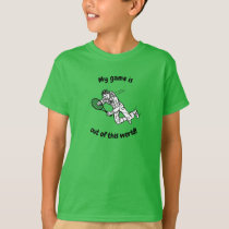 Out of this World Spaceman Tennis Player T-Shirt