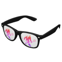 Pink Bigfoot Tennis Player Party Retro Sunglasses