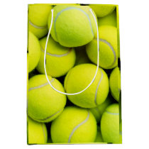 Tennis Ball Fuzz Pattern Medium Gift Bag