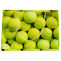 Tennis Ball Pattern Large Gift Bag