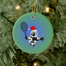Tennis Quokka Christmas Ornament