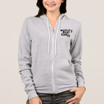 World's Best Coach Women's Zip Up Hoodie